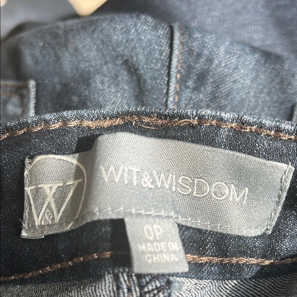 Wit & Wisdom Skinny Jeans Modern Fit Dark Blue Sz 0P - Picture 10 of 11